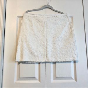 White Loft Ann Taylor Mini Lace Skirt !